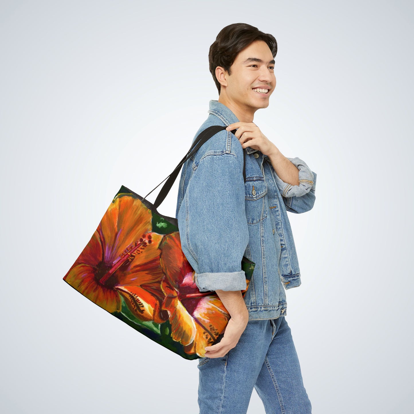 Hibiscus Weekender Tote Bags