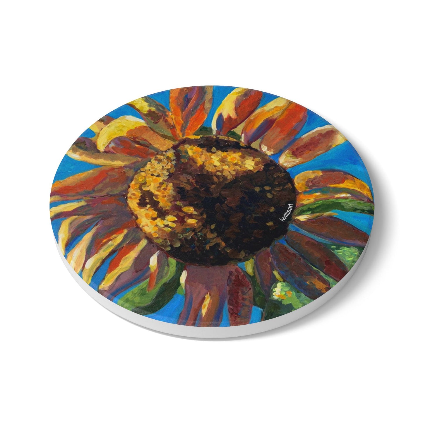 Sunflower Ceramic Coaster