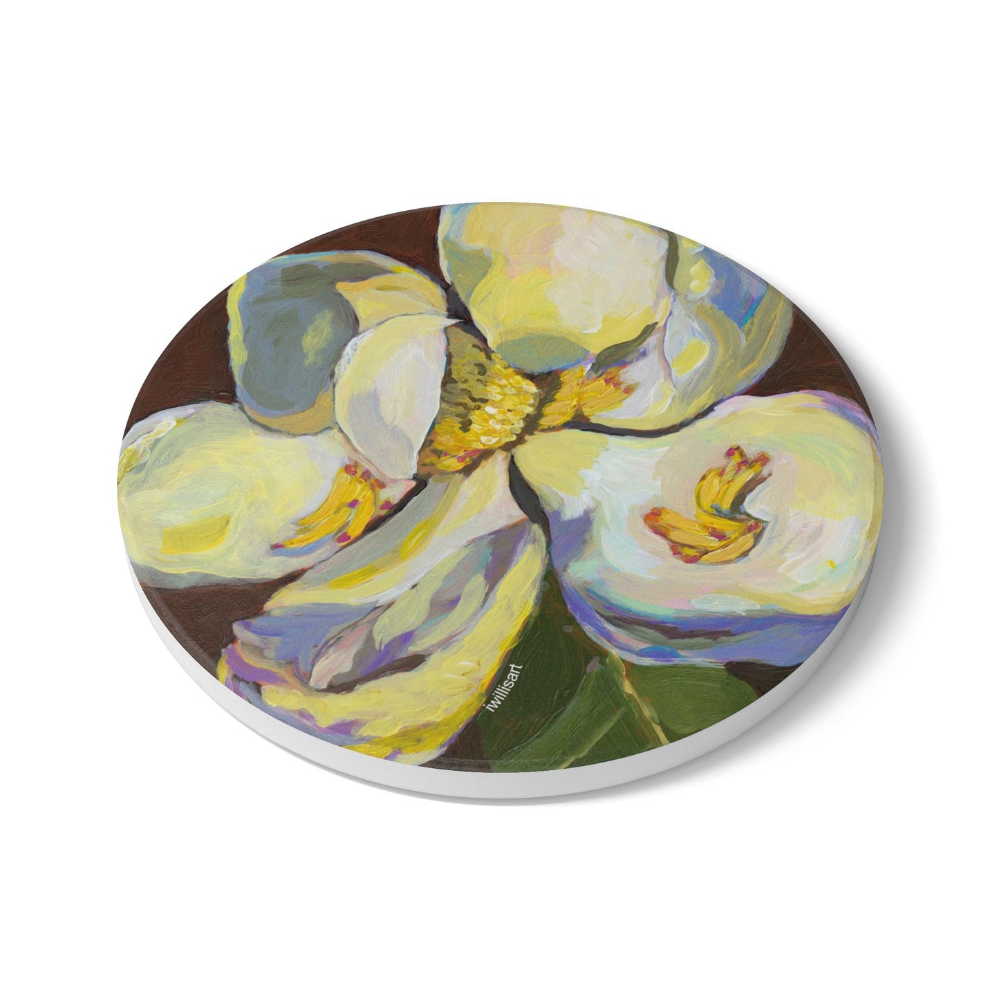 Magnolia 2 Ceramic Coaster