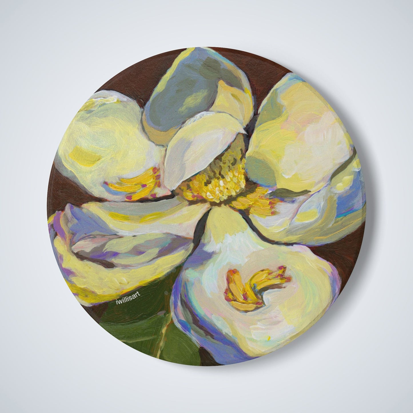 Magnolia 2 Ceramic Coaster