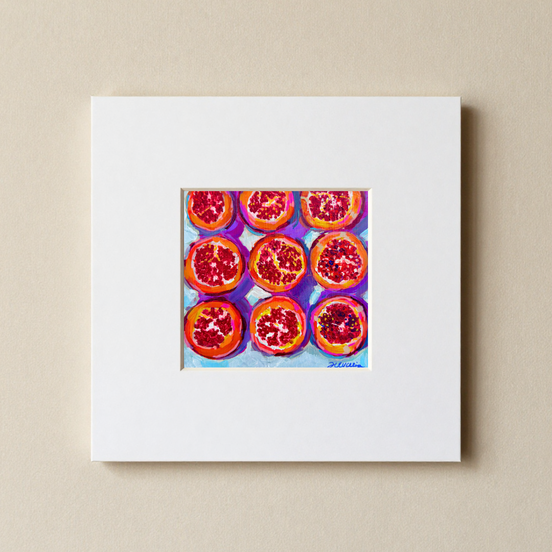 Pomegranate 8x8 Matted Print