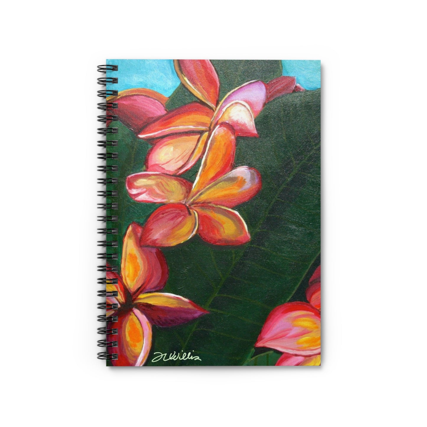 Plumeria Spiral Notebook
