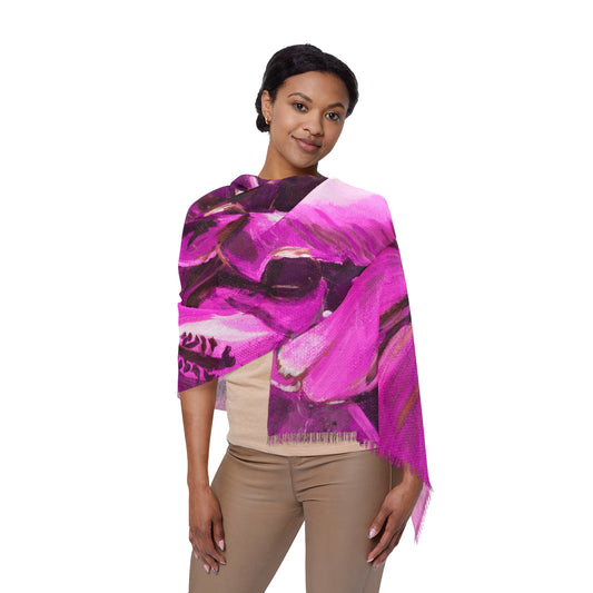 Pink Hibiscus Lightweight Scarves