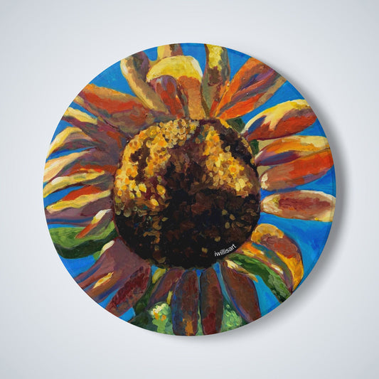 Sunflower Ceramic Coaster