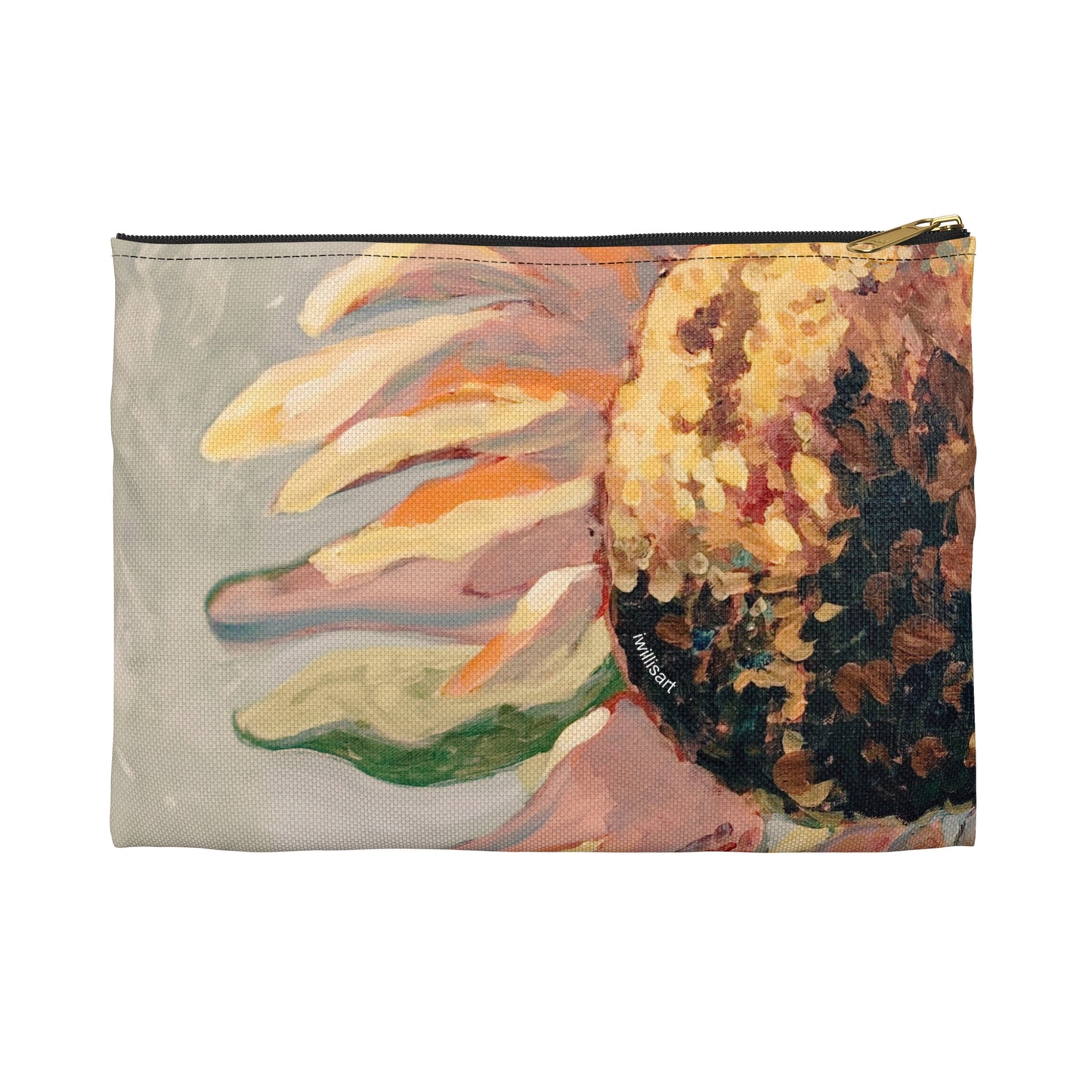 Vintage Sunflower Travel Pouch