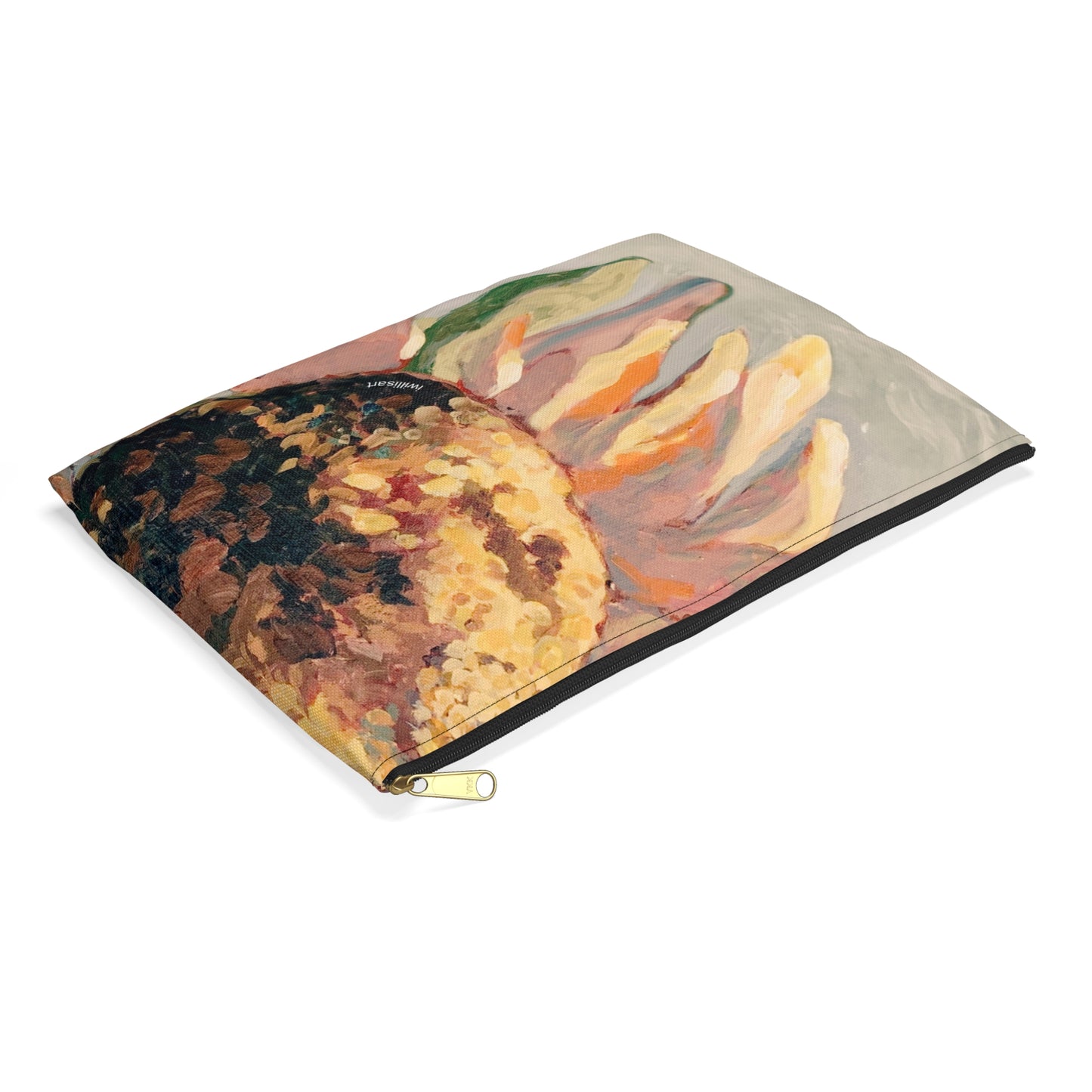 Vintage Sunflower Travel Pouch