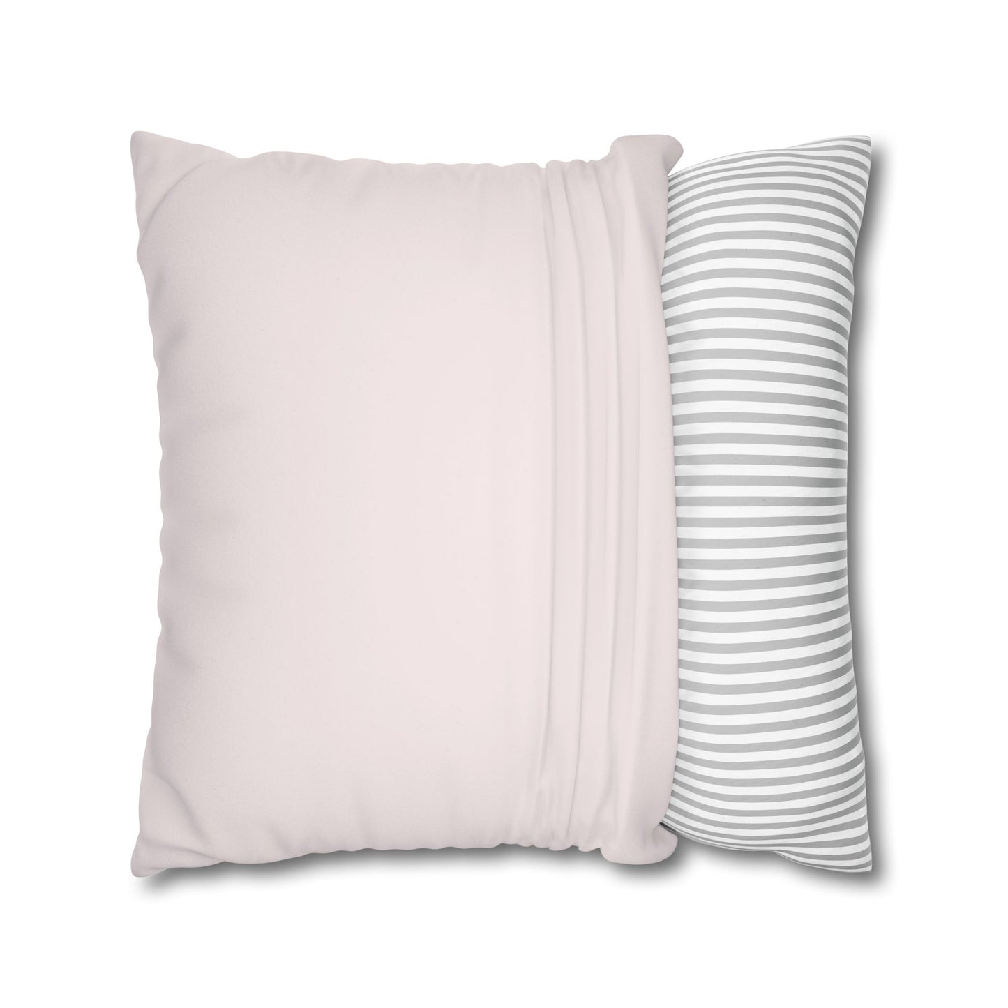 Pink Faux Suede Square Pillowcase