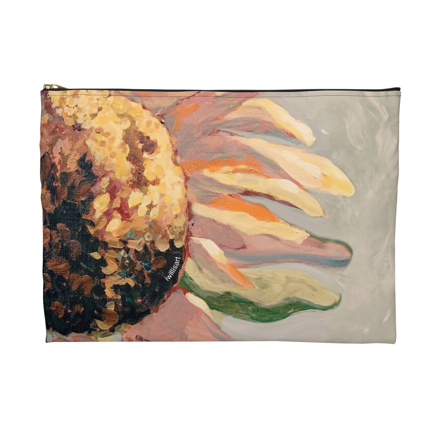 Vintage Sunflower Travel Pouch