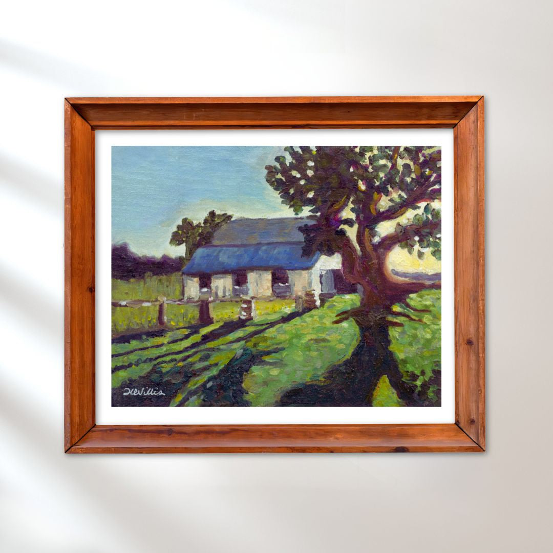 Stable at Jessie's Grove Winery Fine Art Print