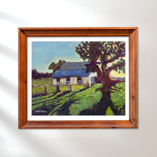 Stable at Jessie's Grove Winery Fine Art Print