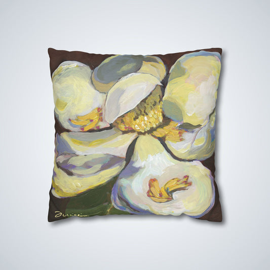 Magnolia 2 Square Poly Canvas Pillowcase