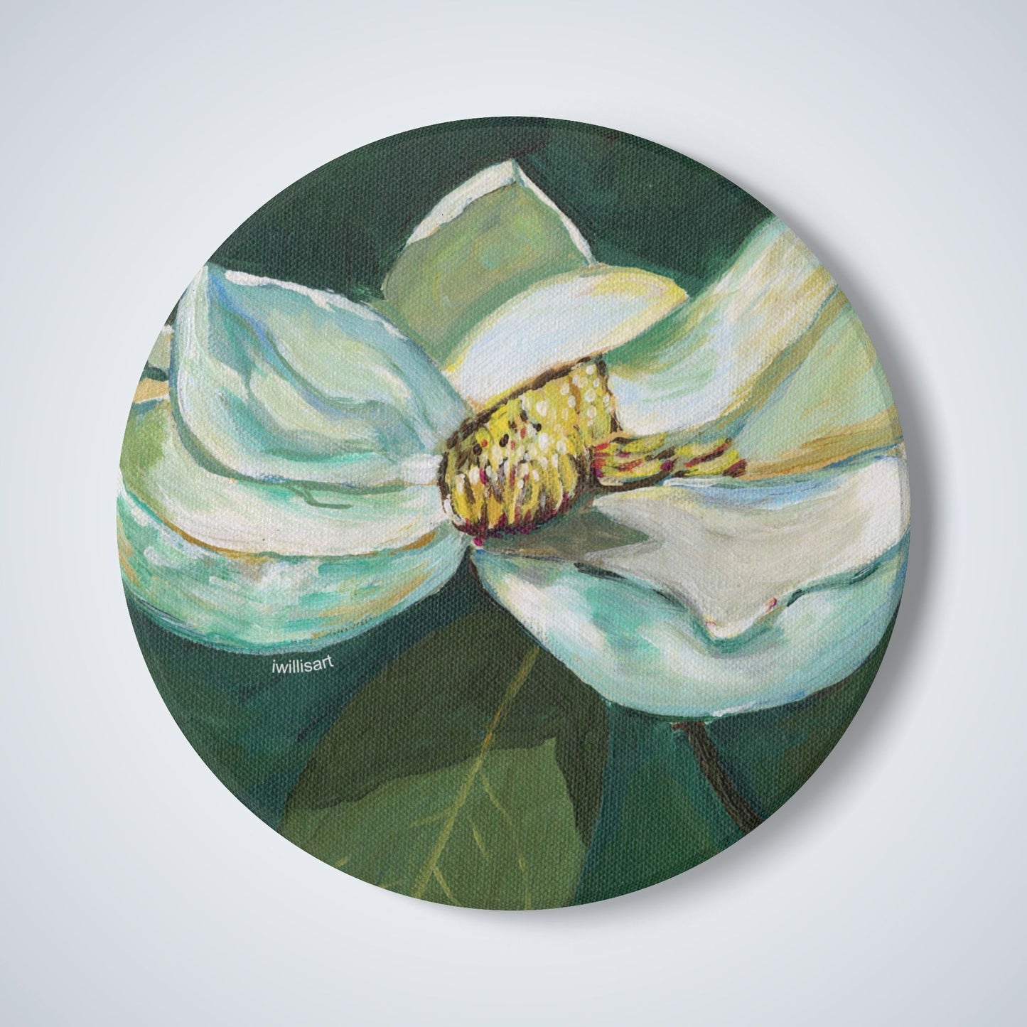 Magnolia Ceramic Coaster