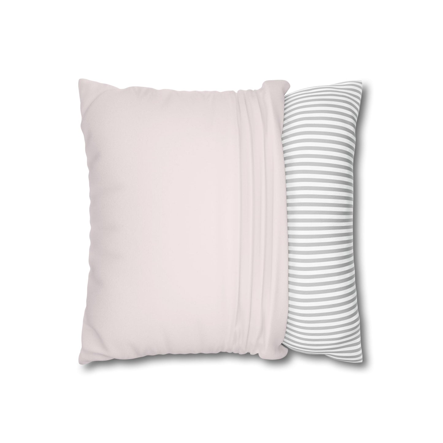 Pink Faux Suede Square Pillowcase