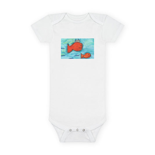 Baby Onesie Short Sleeve 100% Cotton Rib Lap Shoulder Snap Closure Multiple Sizes - Sorel Kairé Collection