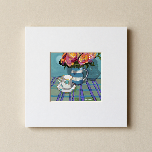 Blue 8x8 Matted Print