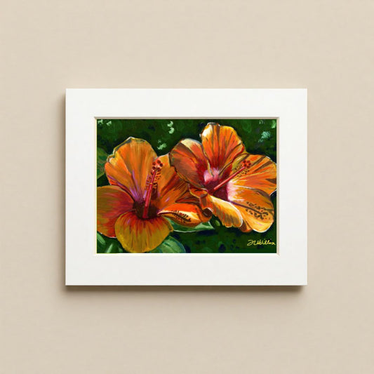 Hibiscus 10x8 Matted Print