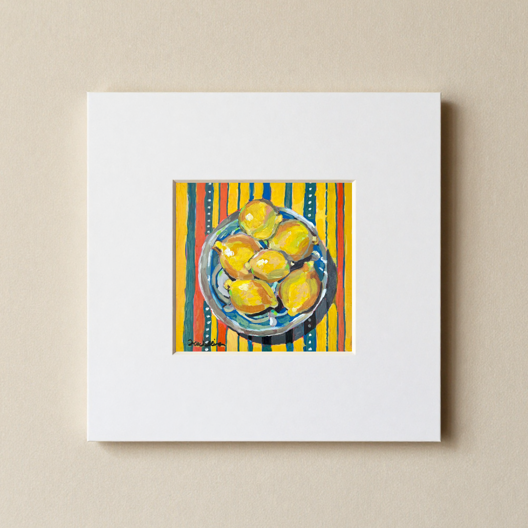 Lemons 2 8x8 Matted Print