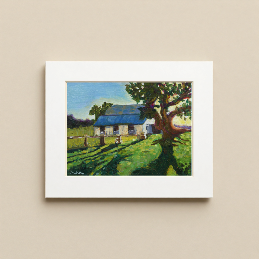 Stable at Jessie's Grove Winery 10x8 Matted Print