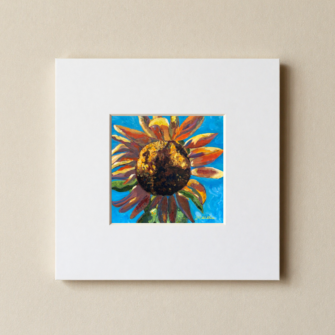 Sunflower 8x8 Matted Print