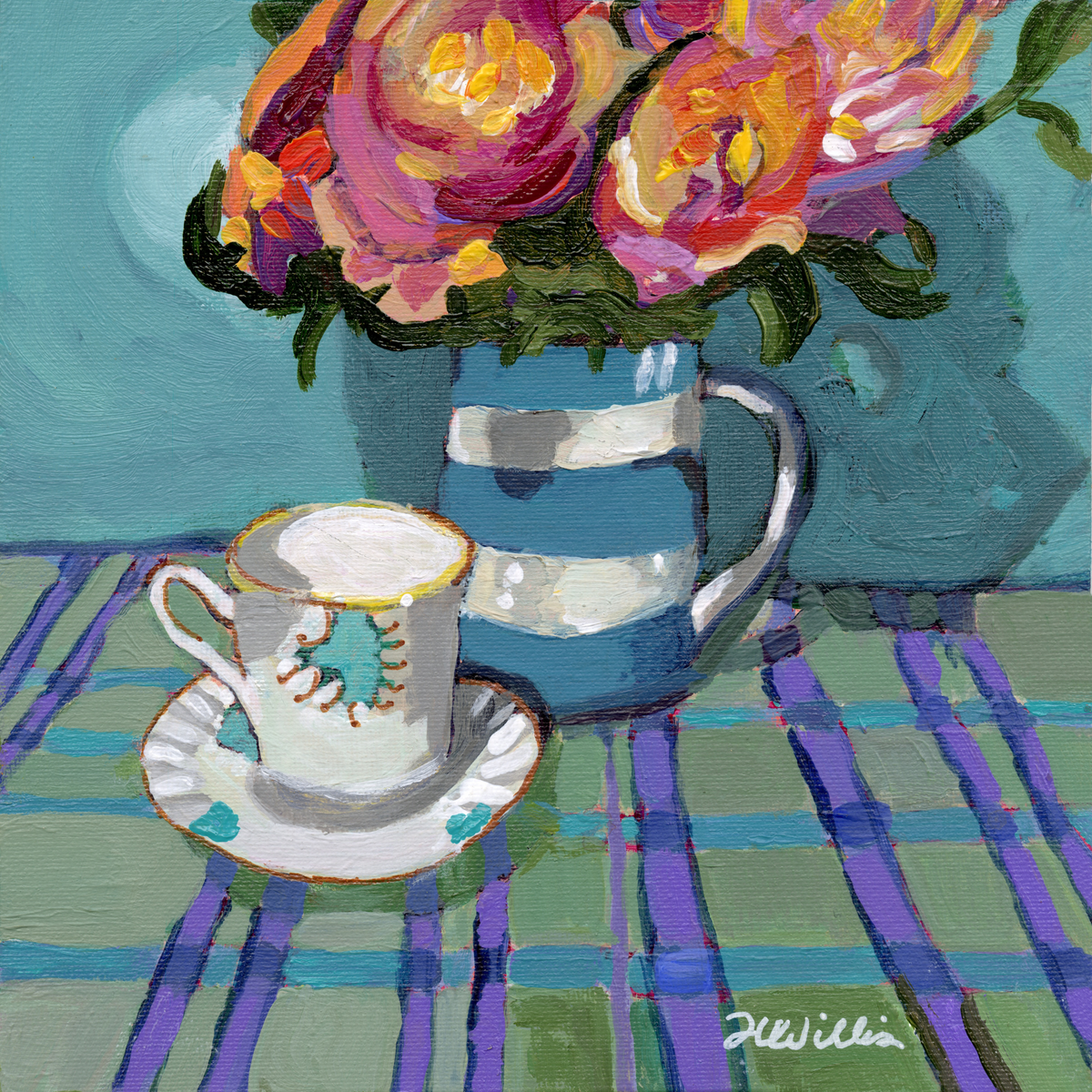 Blue Original Painting