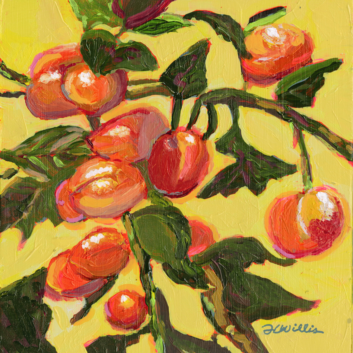 Persimmons Original Painting