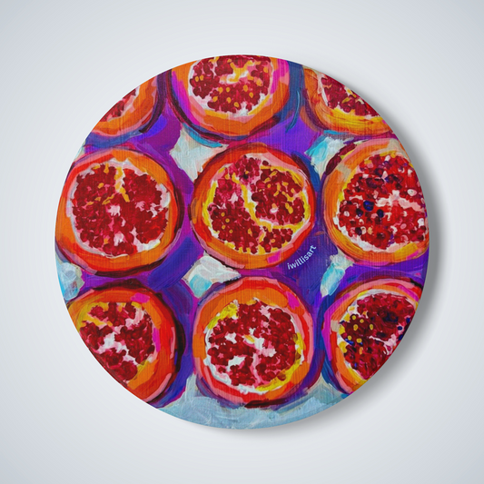 Pomegranate Ceramic Coaster