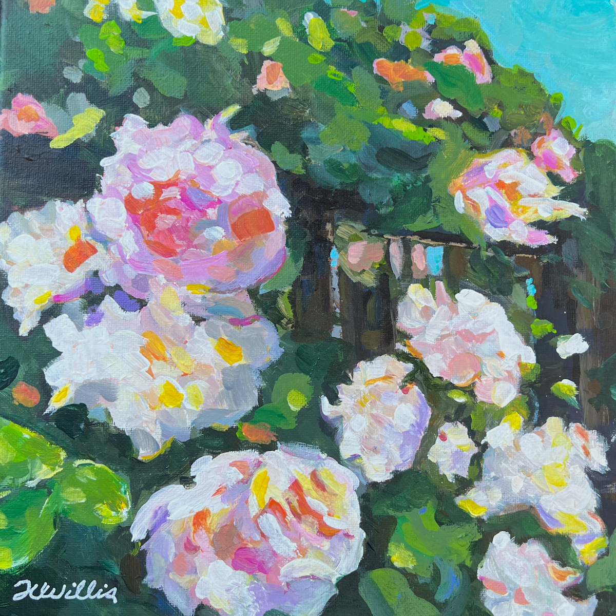 Seville Rose Original Painting
